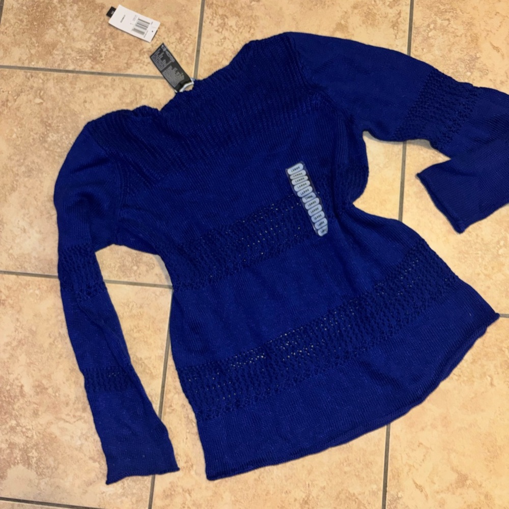 Blue Knit Sweater
